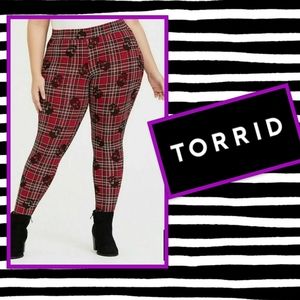 Plaid Skull Leggings